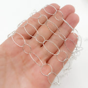 Sterling Silver Diamond Cut Cable Chain